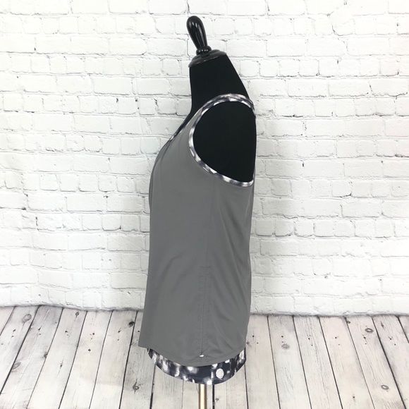 Athleta Yoga Tank Top Grey Small- Built in Bra - Picture 5 of 5